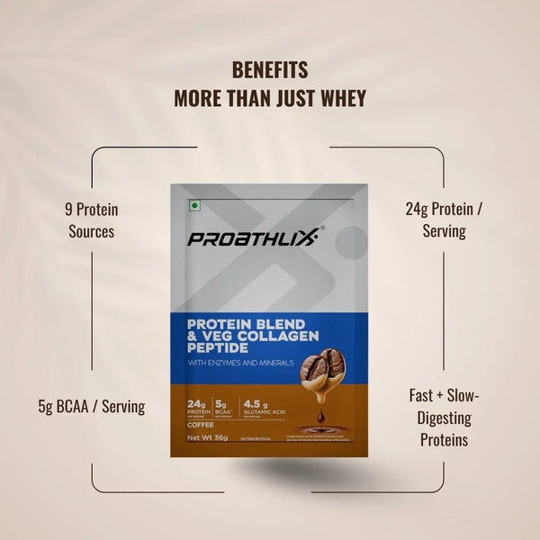 Proathlix Protein Blend & Veg Collagen Peptide (9 Sources of Protein) - Proathlix