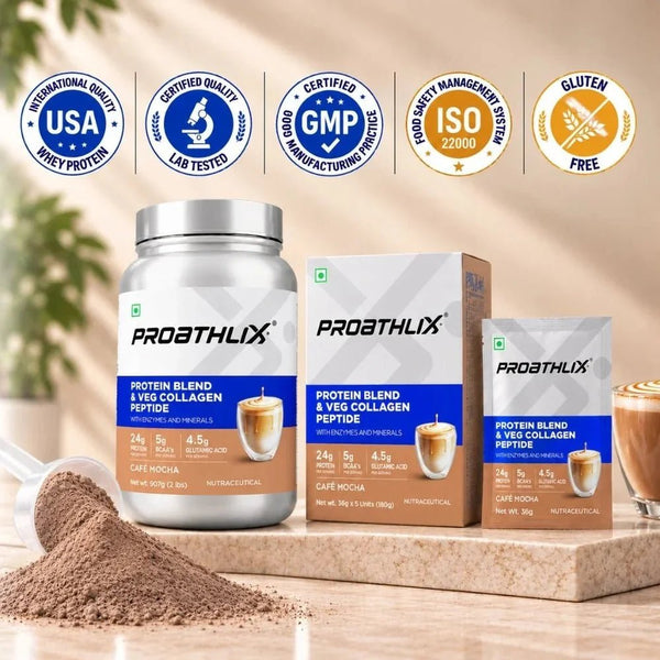Proathlix Protein Blend & Veg Collagen Peptide (9 Sources of Protein) - Proathlix