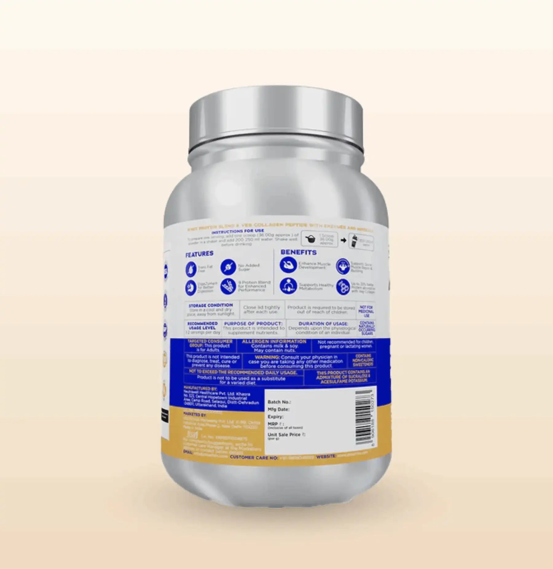 Proathlix Protein Blend & Veg Collagen Peptide (9 Sources of Protein) - Proathlix