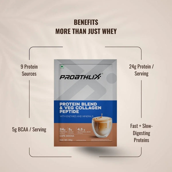 Proathlix Protein Blend & Veg Collagen Peptide (9 Sources of Protein) - Proathlix