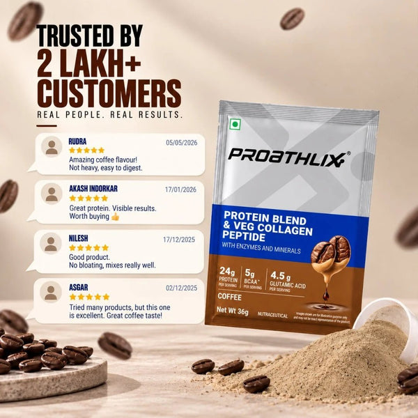 Proathlix Protein Blend & Veg Collagen Peptide (9 Sources of Protein) - Proathlix
