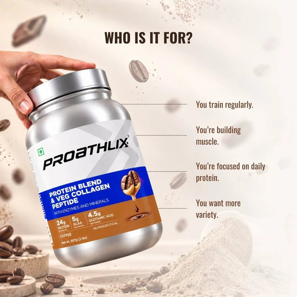 Proathlix Protein Blend & Veg Collagen Peptide (9 Sources of Protein) - Proathlix