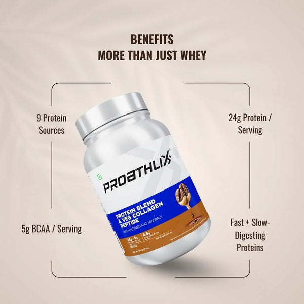 Proathlix Protein Blend & Veg Collagen Peptide (9 Sources of Protein) - Proathlix