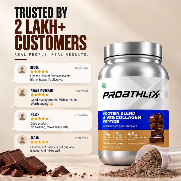 Proathlix Protein Blend & Veg Collagen Peptide (9 Sources of Protein) - Proathlix