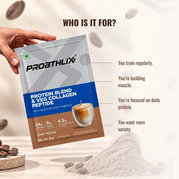 Proathlix Protein Blend & Veg Collagen Peptide (9 Sources of Protein) - Proathlix
