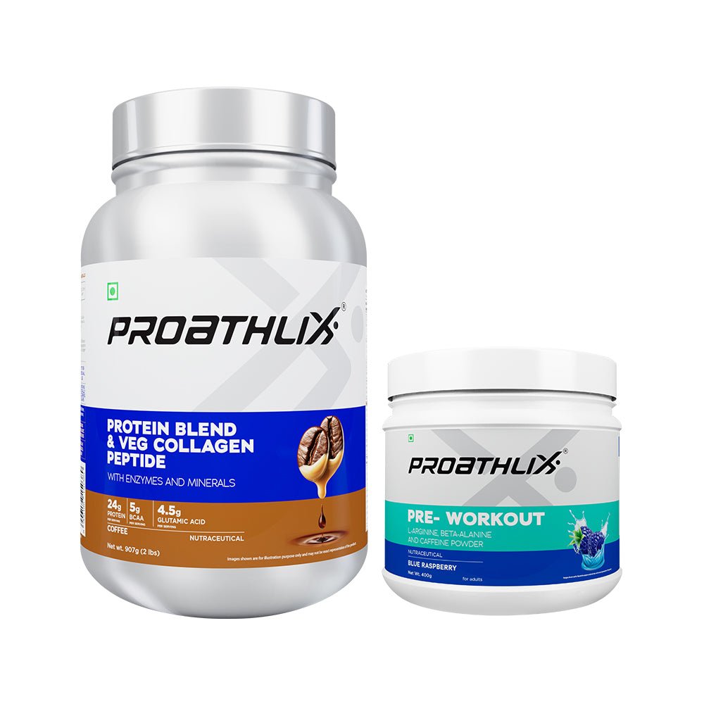 Protein Blend (Coffee) + Preworkout (Blue Raspberry) - Proathlix