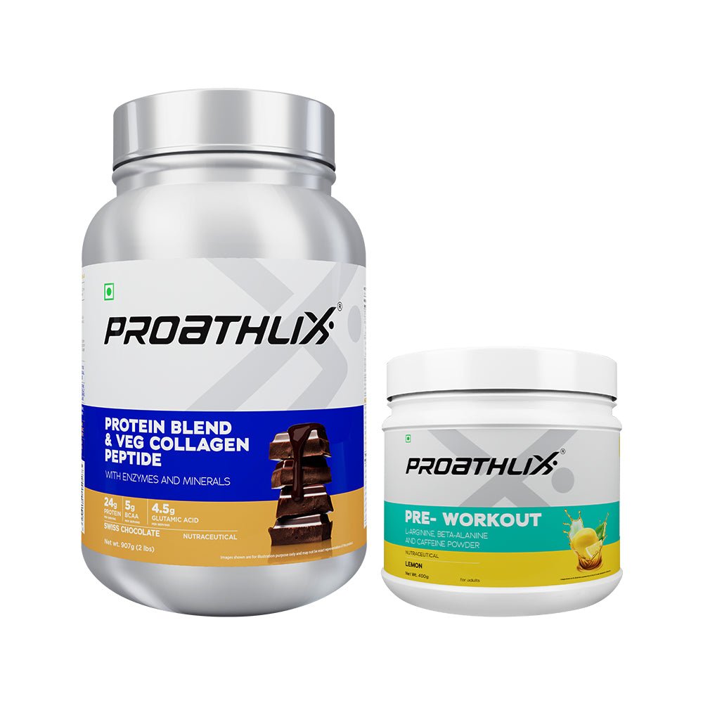 Protein Blend (Swiss Chocolate) + Preworkout (Lemon) - Proathlix